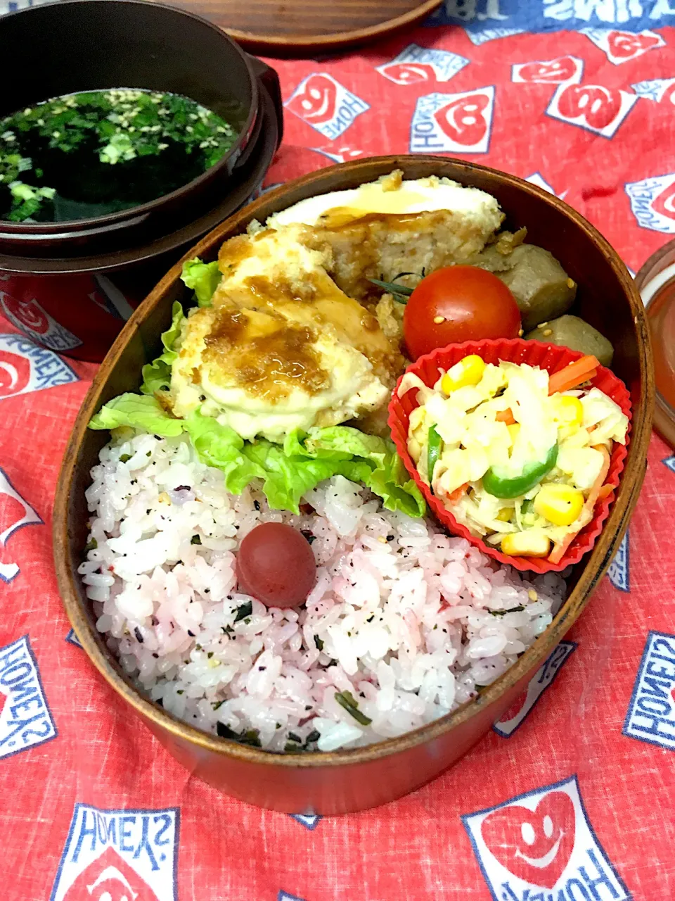 Snapdishの料理写真:かぶる翌日のお弁当|morimi32さん