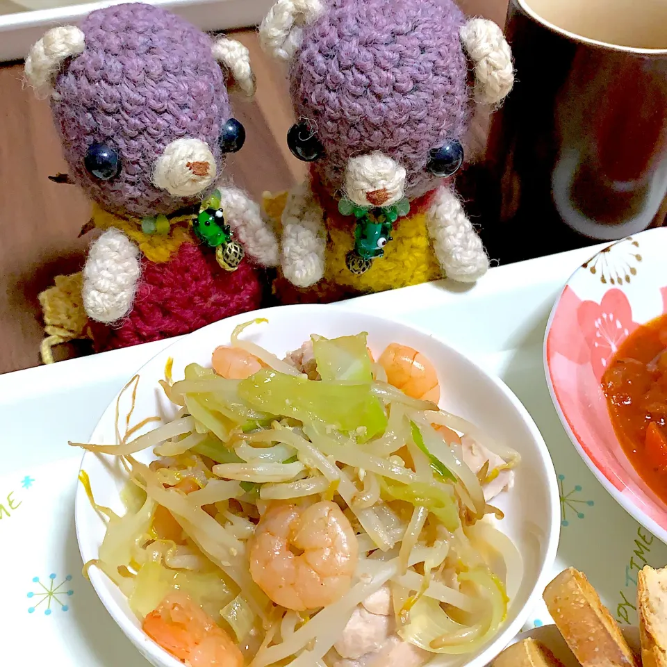 Snapdishの料理写真:お昼ごはん（╹◡╹）|chagashiさん