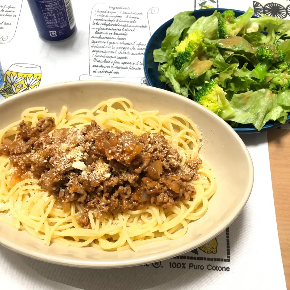 これ一本！和風ミートソースパスタ|おまめさん