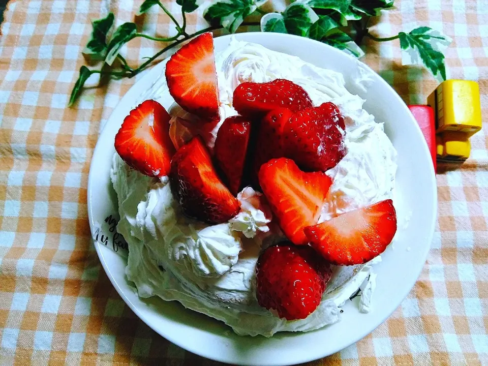 Snapdishの料理写真:子供達作♡パパさん誕生日ケーキ|花ママさん