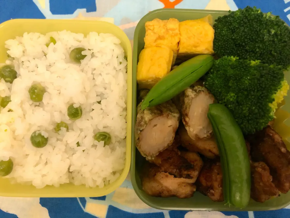 グリンピースごはん弁当|freeさん