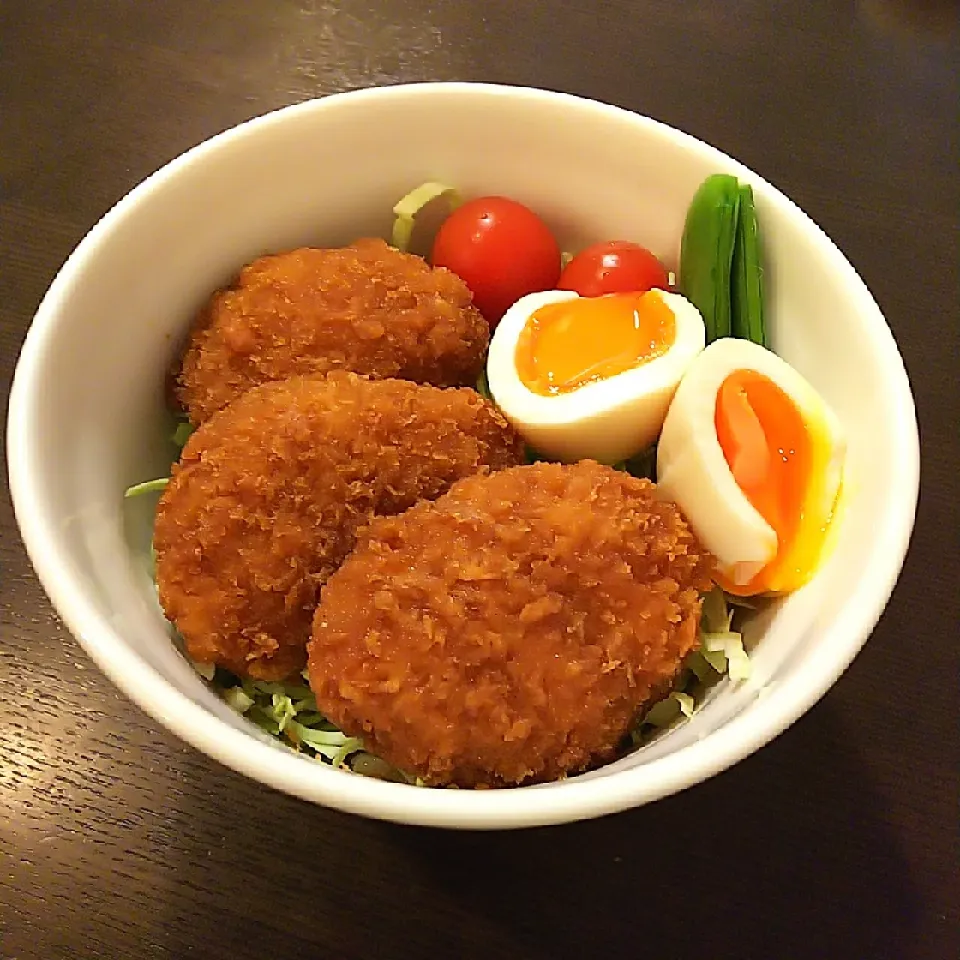 息子置き弁🍱ソースカツ丼|Rieさん