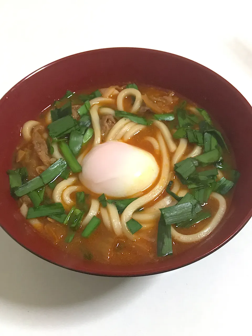 Snapdishの料理写真:牛肉スタミナチゲうどん|Rikaさん