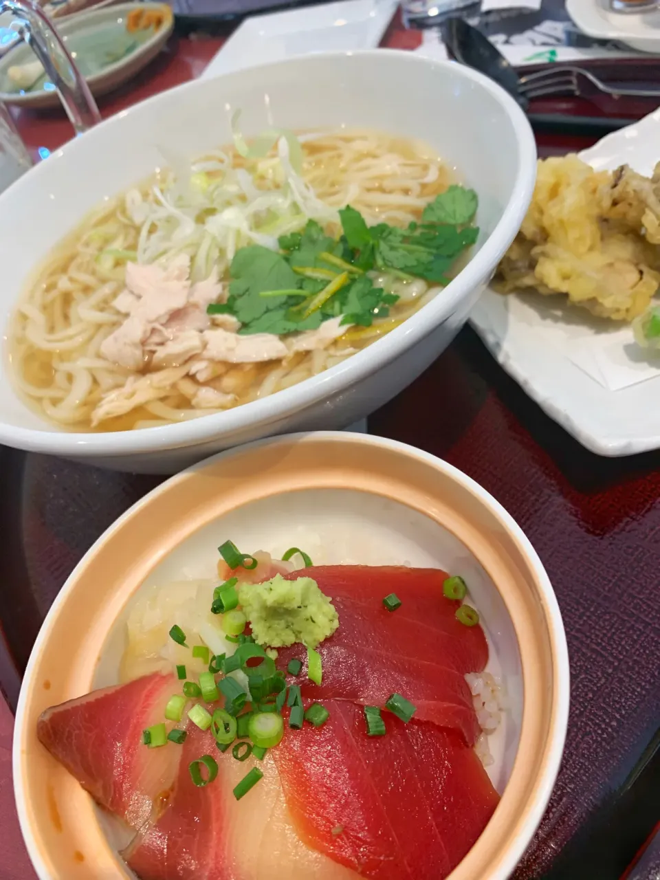 ゴルフ飯　ゆずうどんと漬け丼|寺尾真次さん