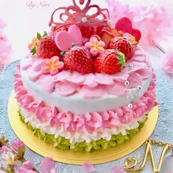 Snapdishの料理写真:ひな祭りケーキ