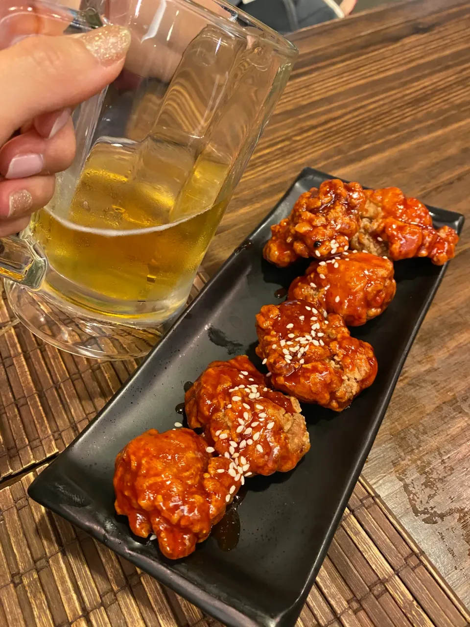 Fried chicken with Beer🍺|liliさん