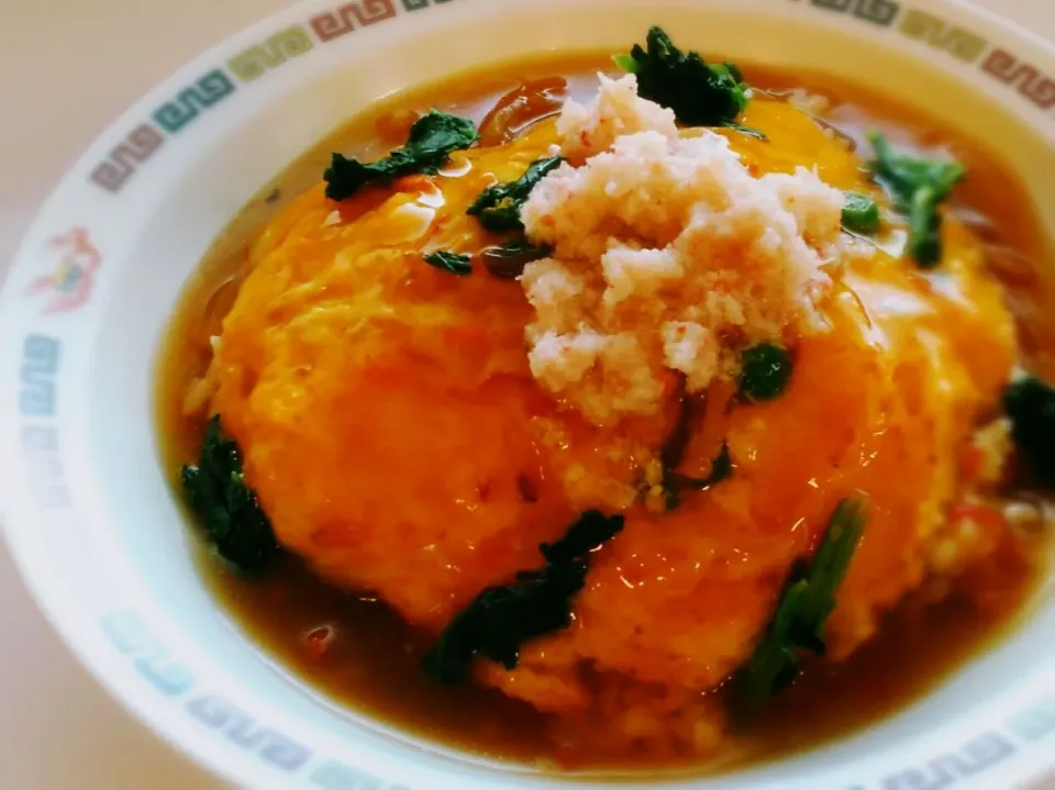 Snapdishの料理写真:ほんじつのまかない・かに玉丼|のも💛さん