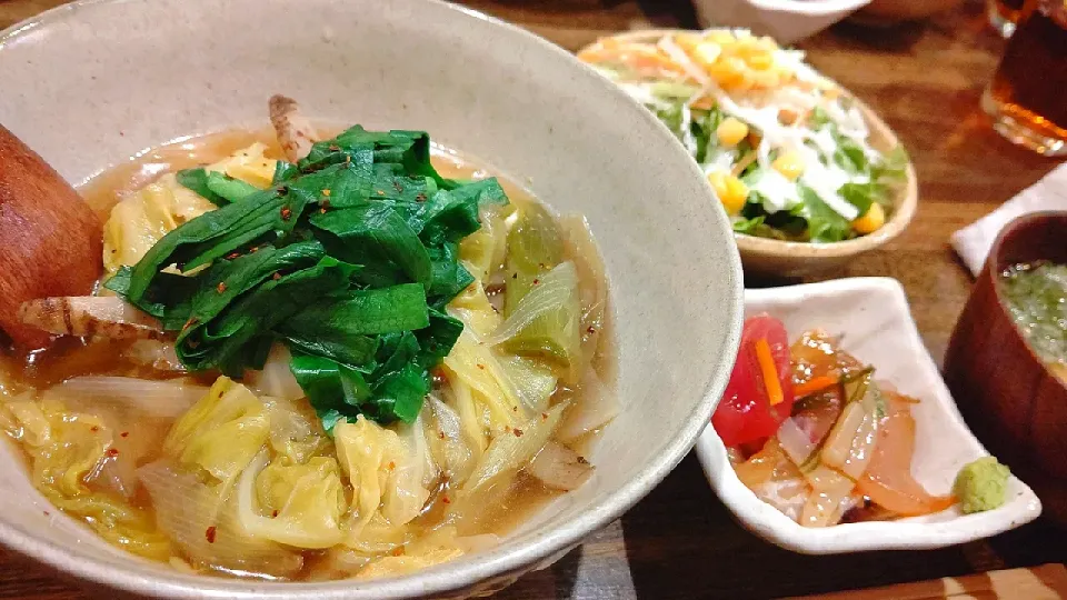 Snapdishの料理写真:豚肉と春きゃべつのあっさり煮|Gauche Suzukiさん