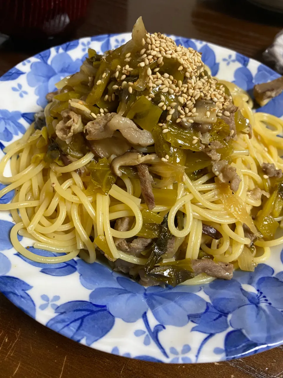 Snapdishの料理写真:高菜パスタ|TOMOさん