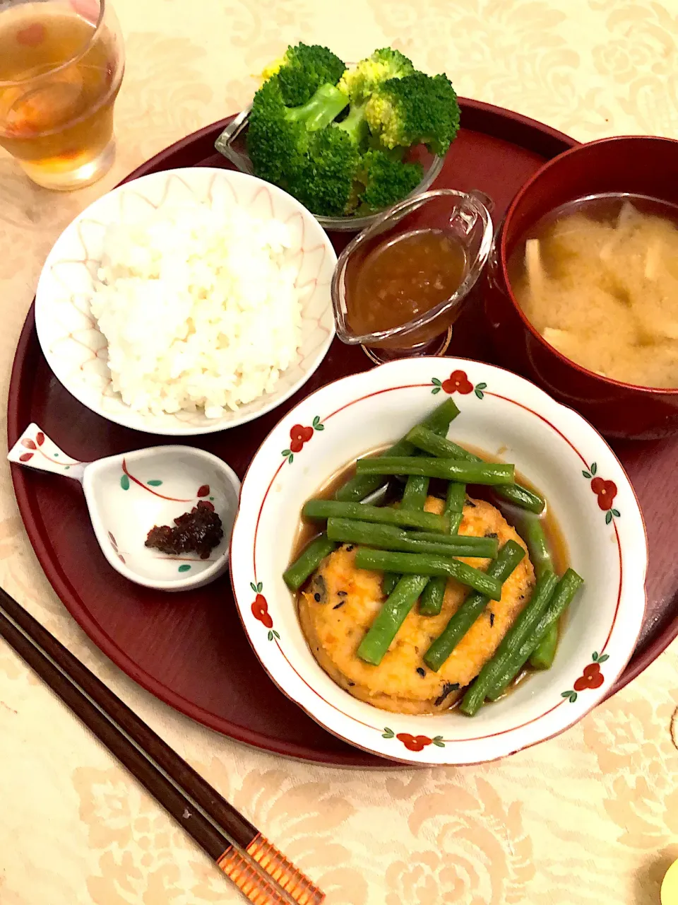 がんもどき煮物朝食♥️|もこさん