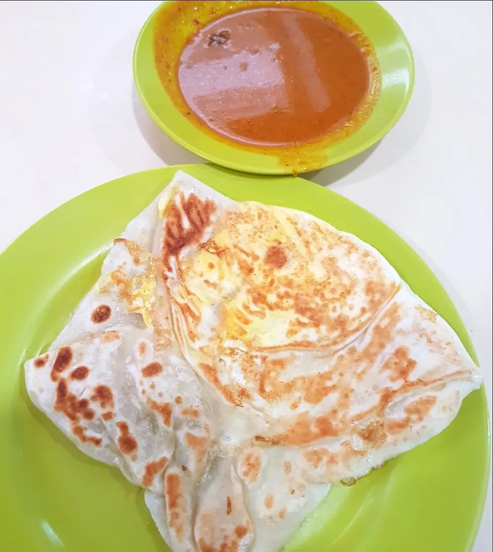 Egg Prata with fish curry|🌷lynnlicious🌷さん