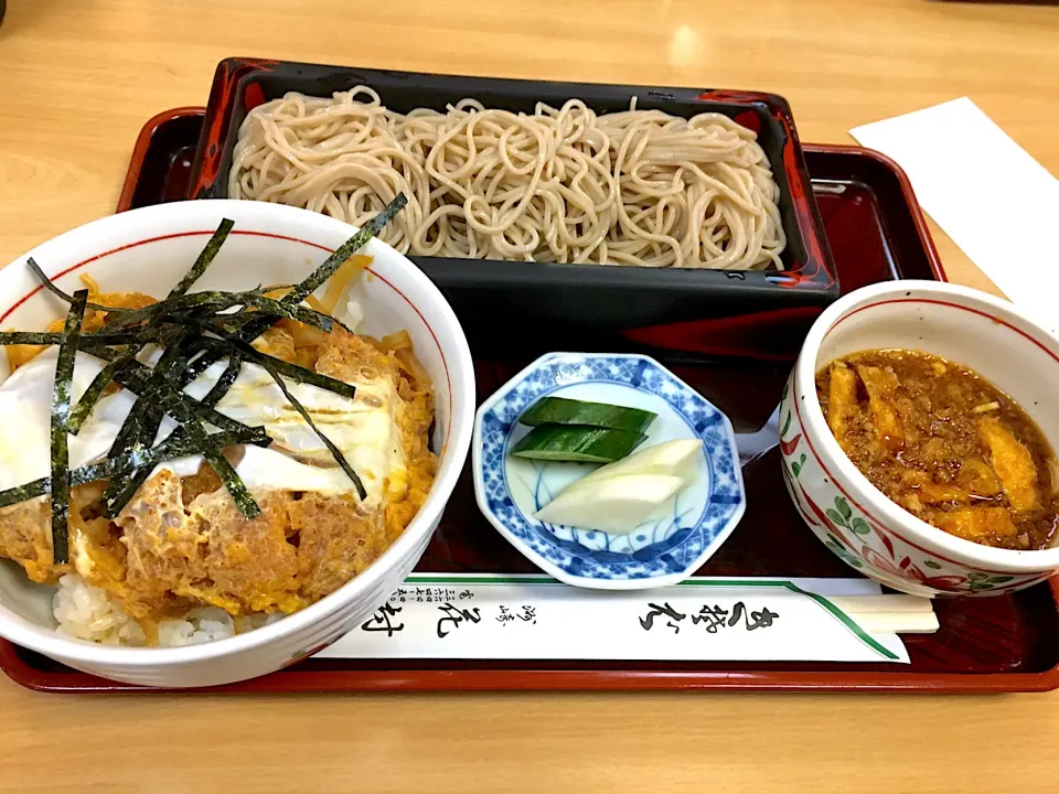 志の田そばと半カツ丼@花村(木場)|yoooochanさん