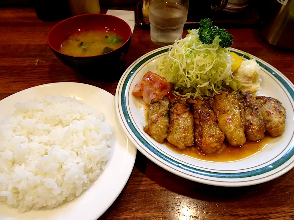 カキバター焼き定食@かつれつ四谷たけだ|Mickeeさん