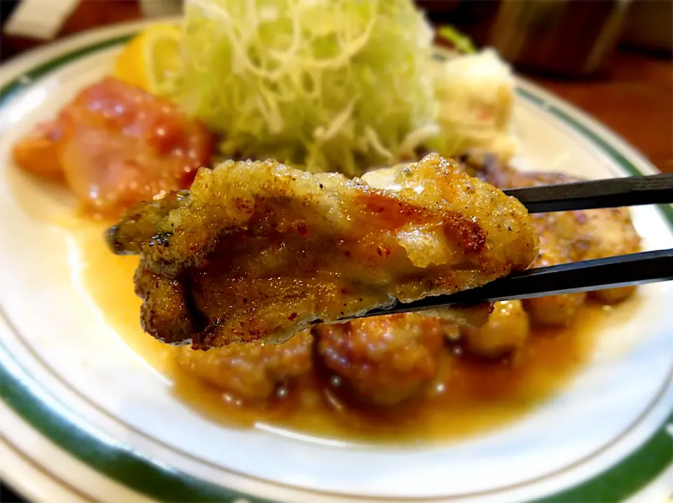 ふっくら！カキバター焼き定食@かつれつ四谷たけだ|Mickeeさん