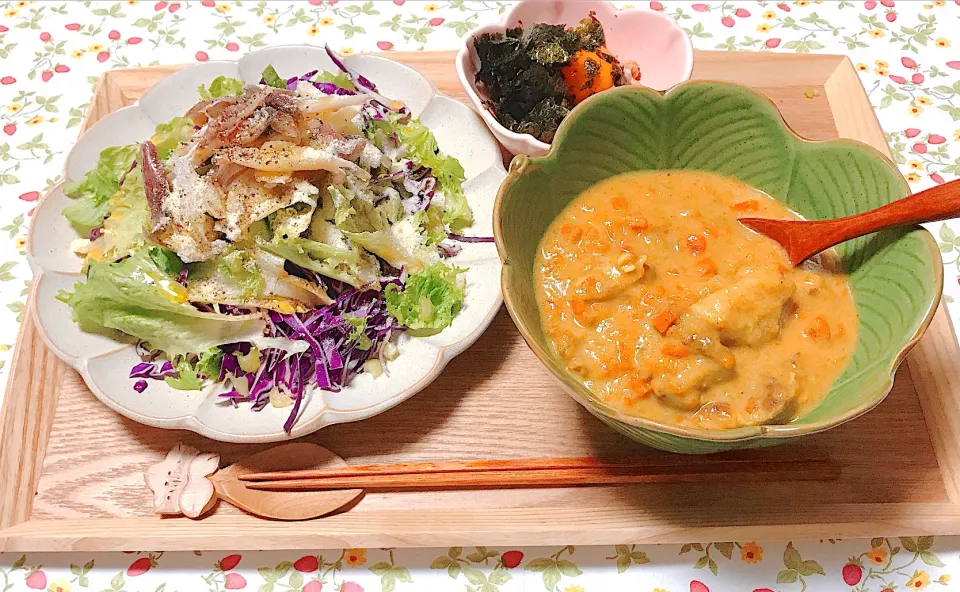 夕ごはん😋チキンカレー👲🏽|🤤nana🥢さん