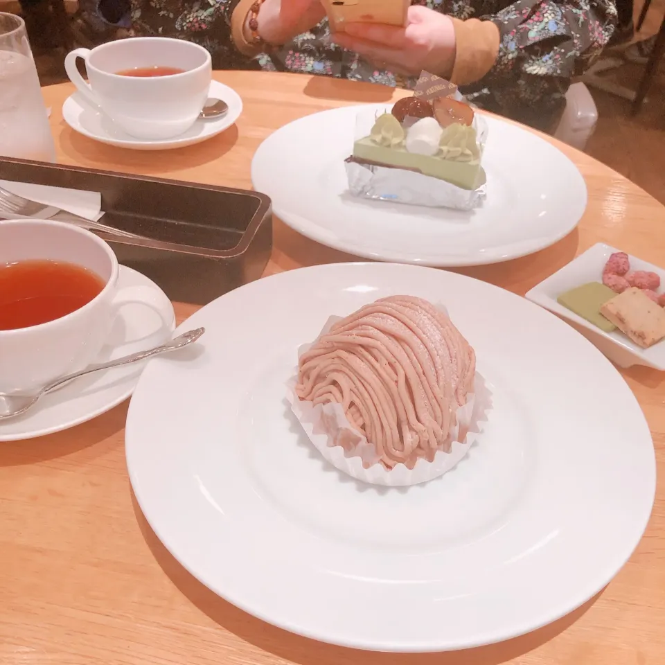 モンブラン、抹茶のケーキ|みぃさん