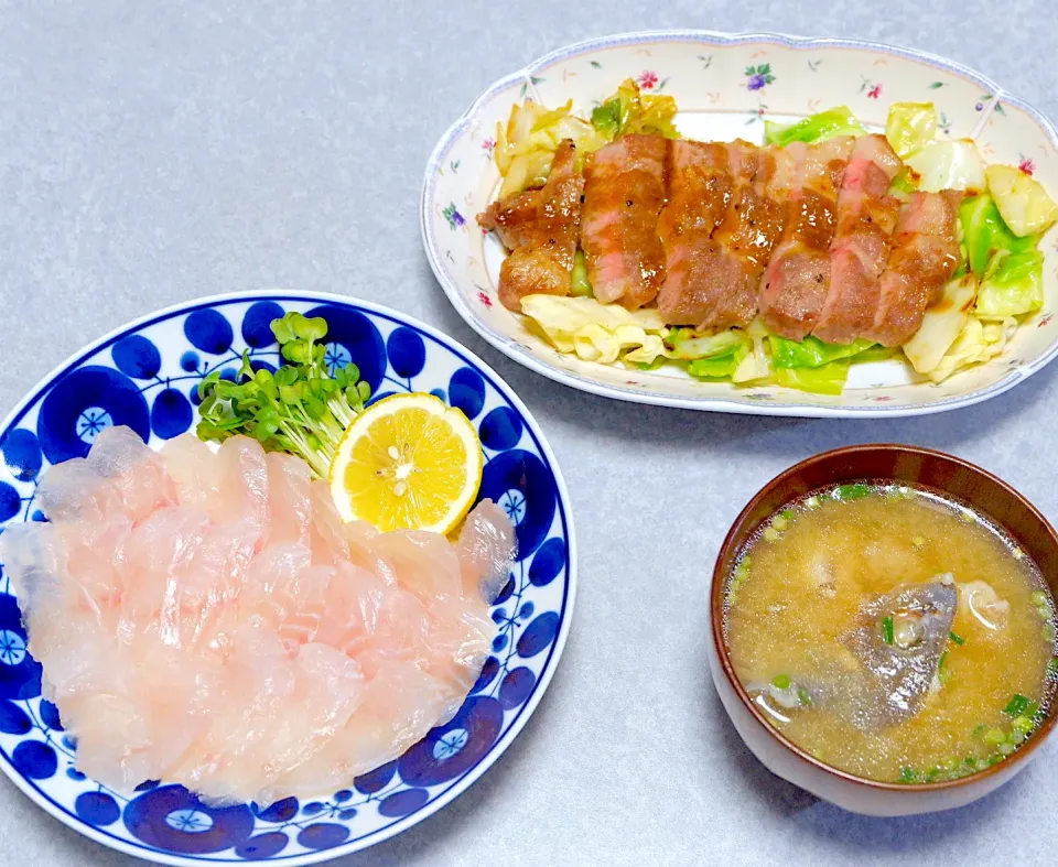 魚も肉もあり！な晩ご飯|Orie Uekiさん