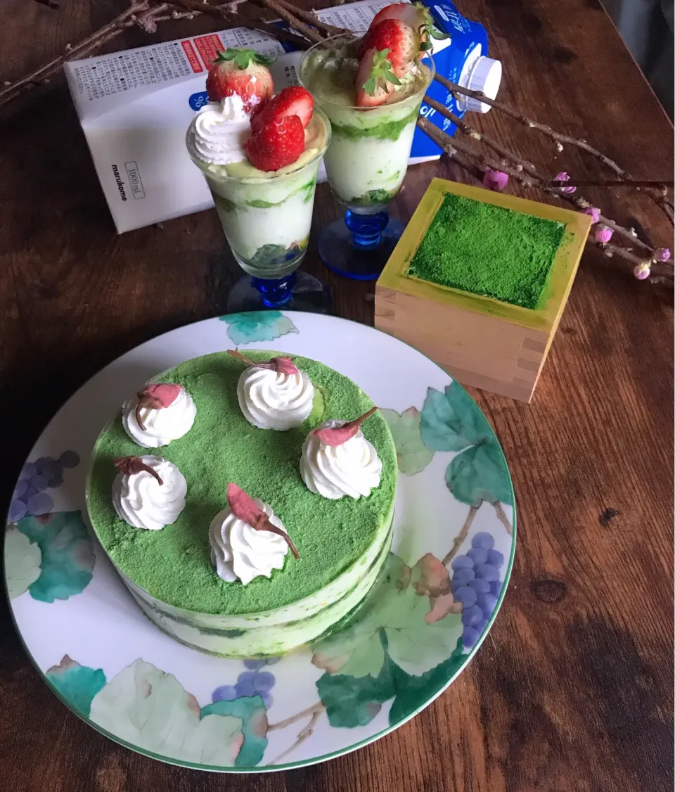 マダム とんちんの料理　絶品ふわトロ抹茶甘酒ティラミス　#小さなケーキシリーズ|とんちんさん