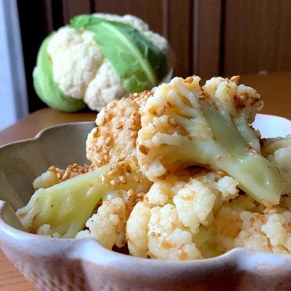 からあげビールさんの料理 家族みんなの大好物♪作り置きにも◎カリフラワーのごま酢味噌和え|9421beruさん