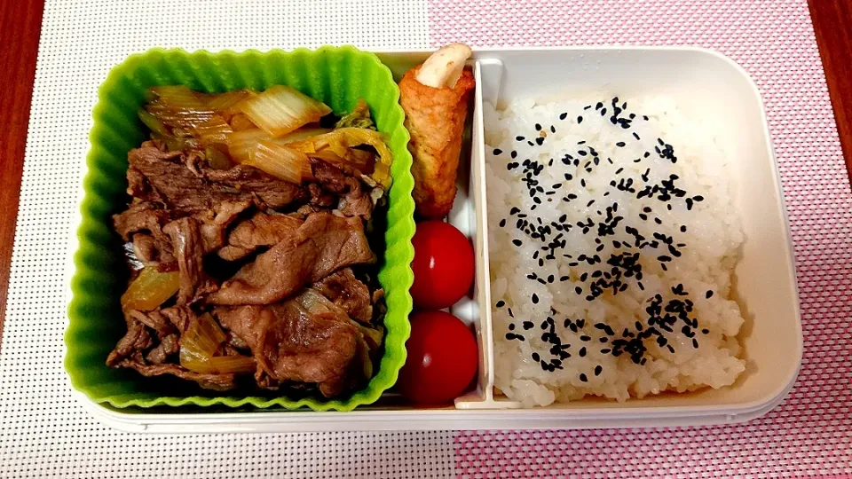 すき焼き❤️旦那さんお弁当🎵😊|かおるcitronさん