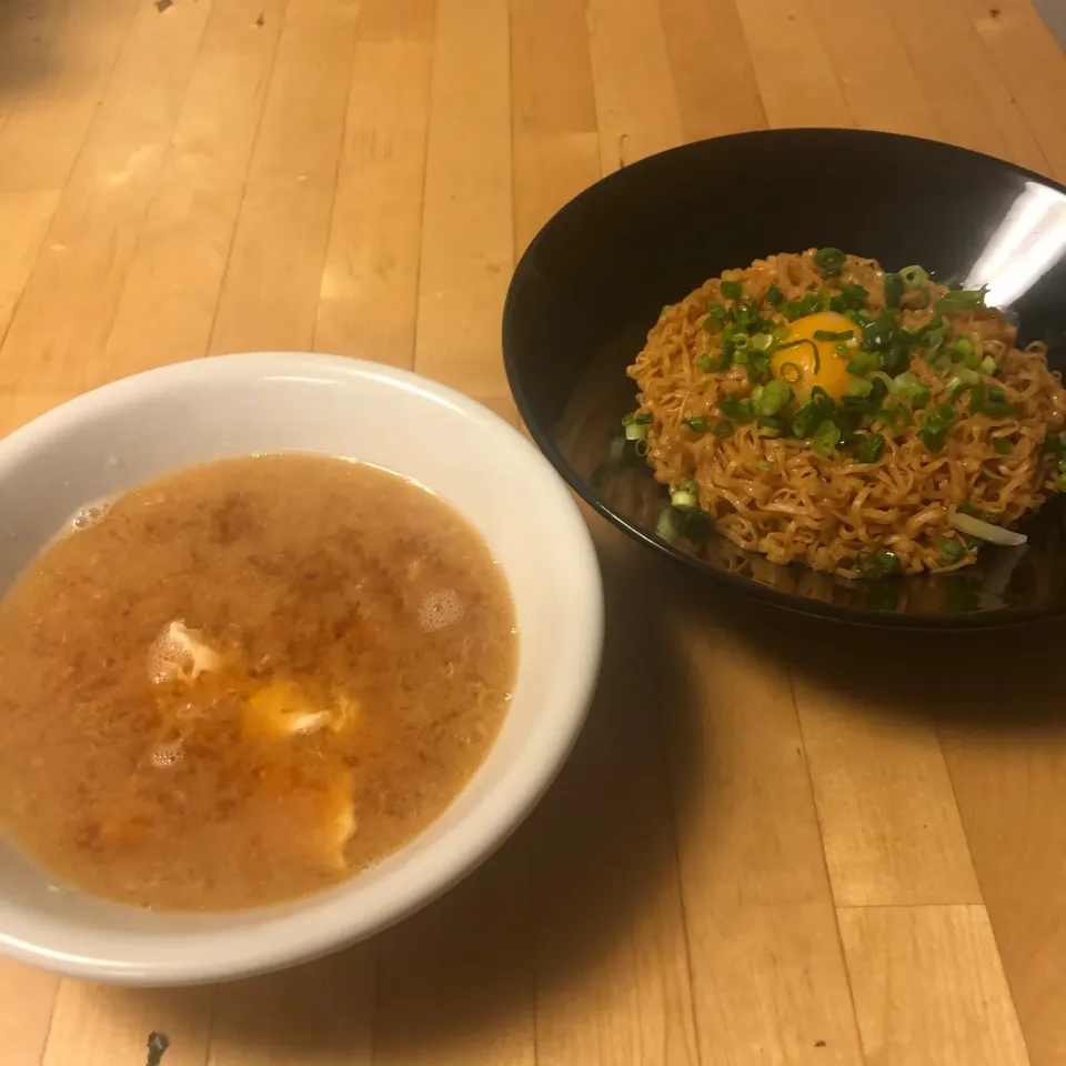 バズレシピで有名なチキンラーメンで作るつけ油そば|Takeshi Kuraishiさん