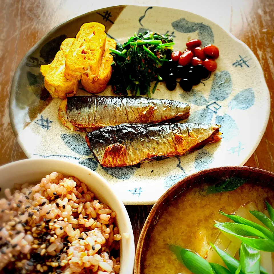 焼魚定食【鰯】|プチテンよすさん