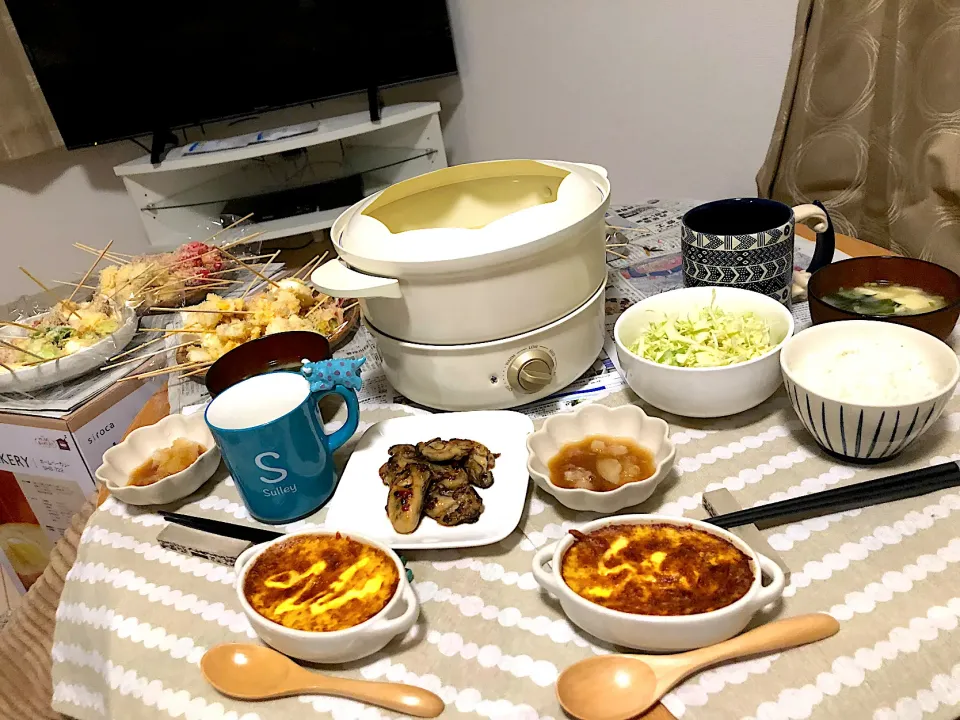 Snapdishの料理写真:串カツパーティ|のんのさん