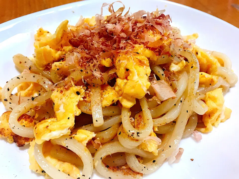 今日のお昼は焼きうどん作った😁|ジイジさん