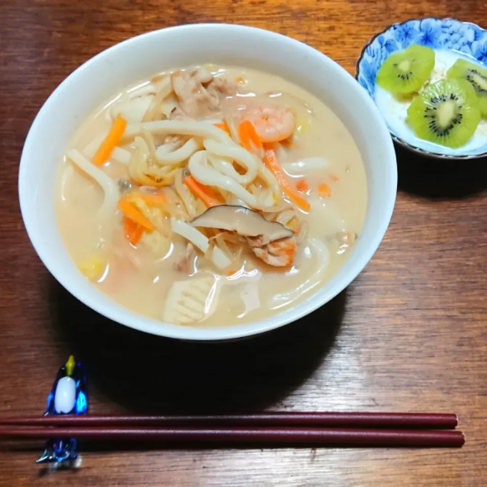 野菜たっぷりちゃんぽんうどん|☆ちび☆さん