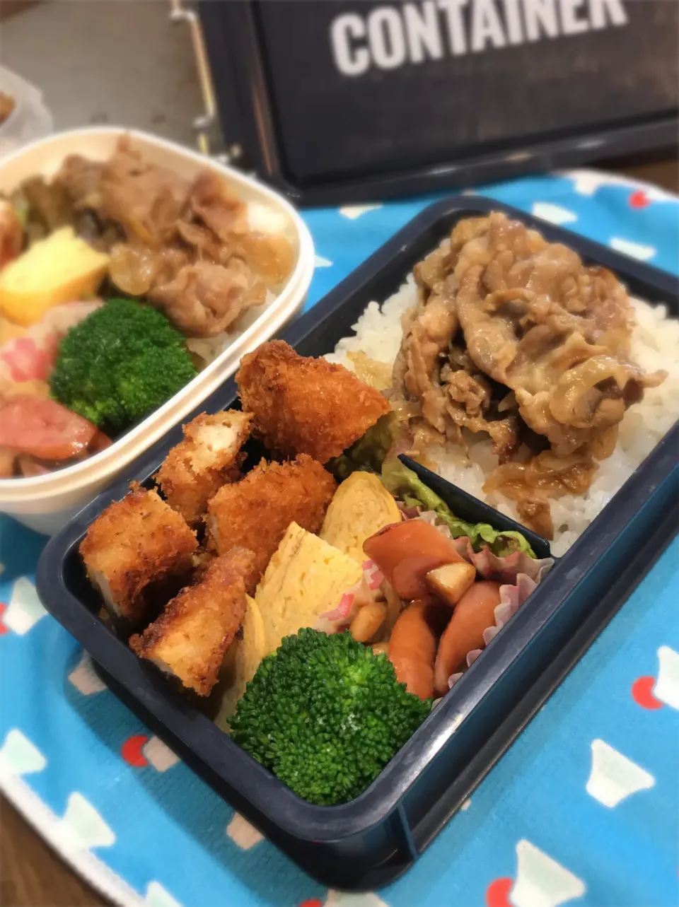 2020.3.6 中学&小学生男子のお弁当🍱|かおたまさん