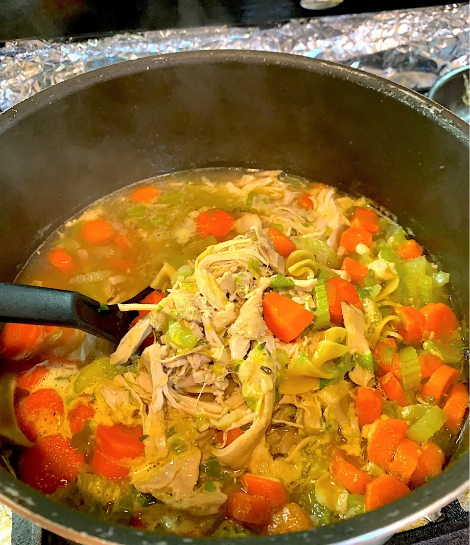 Homestyle Chicken Noodle Soup|Alma's Home Kitchenさん