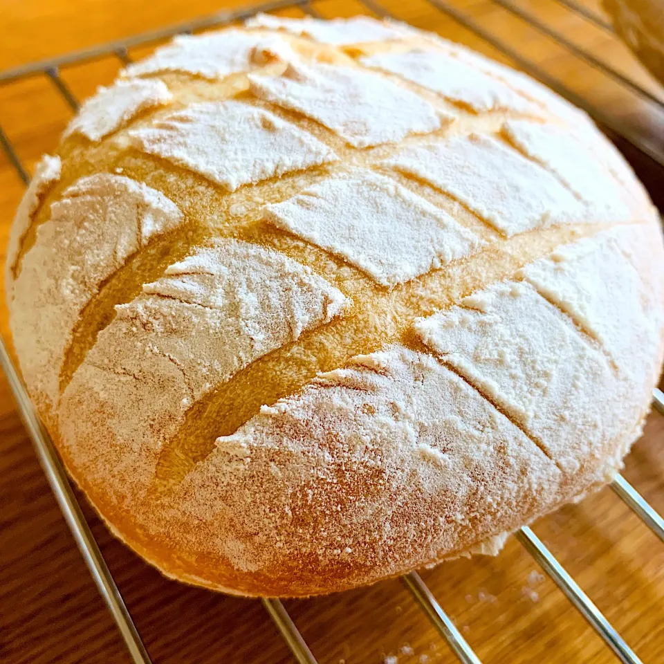 カンパーニュ焼き上がり〜🥖これを使って朝ごパン作り開始|いちごさん