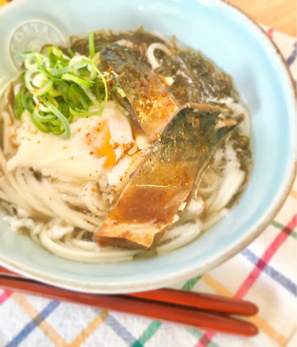 Snapdishの料理写真:鯖の味噌煮にゅうめん♪|key♪さん