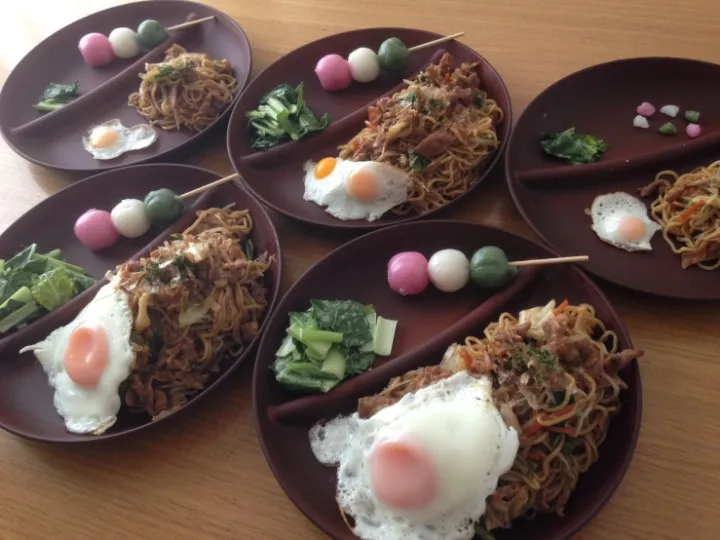 ✽春の焼きそばプレート🍡✽|＊抹茶＊さん