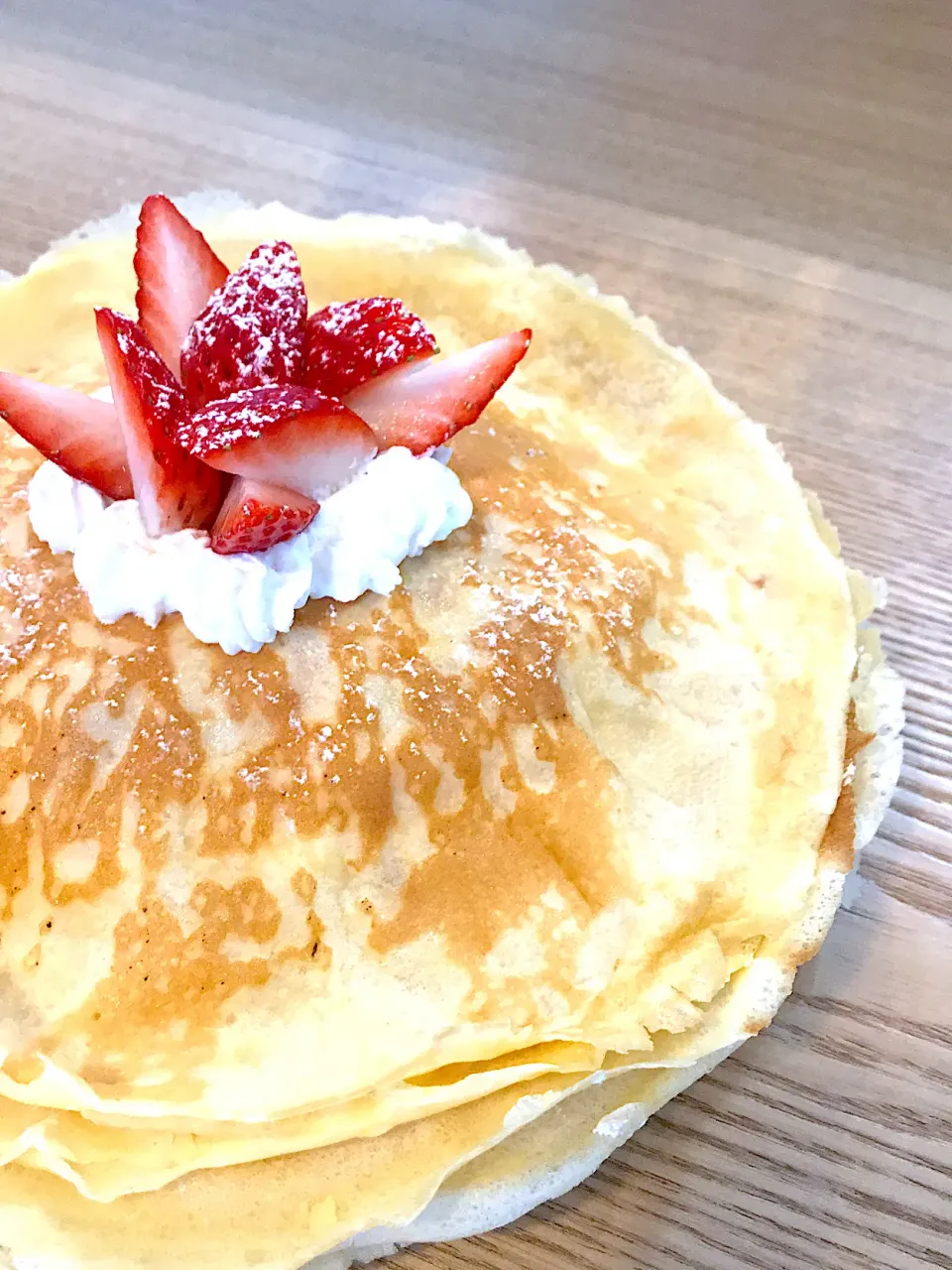 娘ちゃん6歳のバースデーケーキはミルクレープ╰(*´︶`*)╯♡|ユーイ☆さん