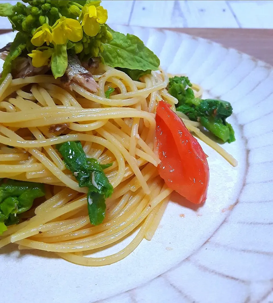 菜の花とアンチョビのパスタ|ナオミさん