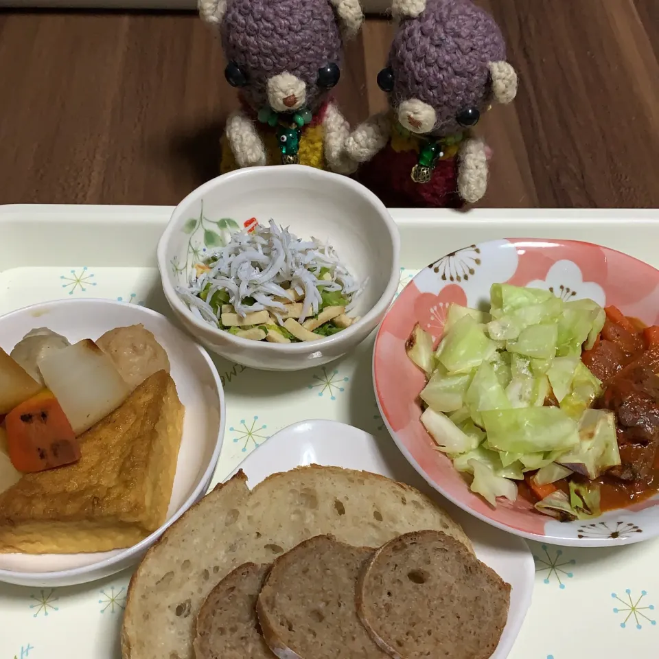 Snapdishの料理写真:晩ごぱん（╹◡╹）|chagashiさん