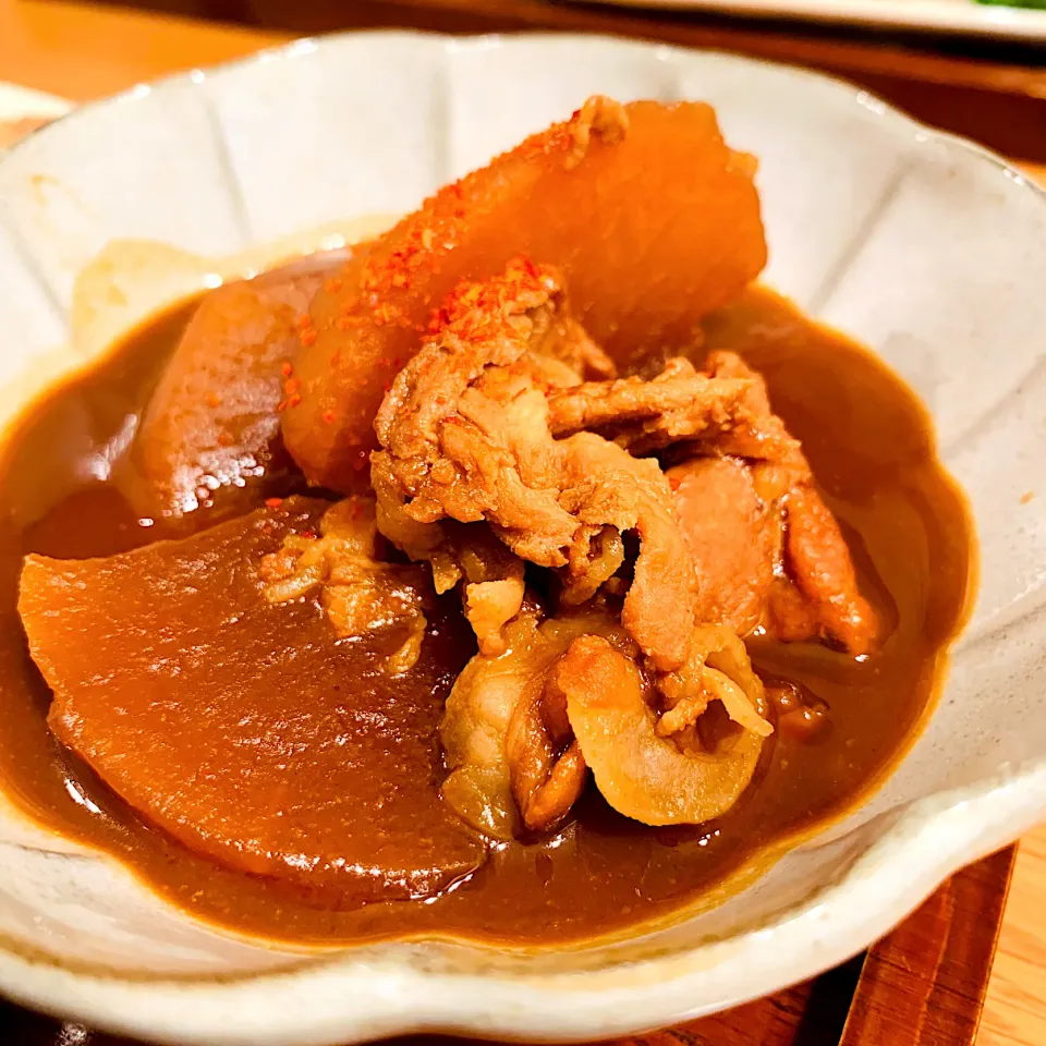 大根と豚肉の味噌煮|いちごさん