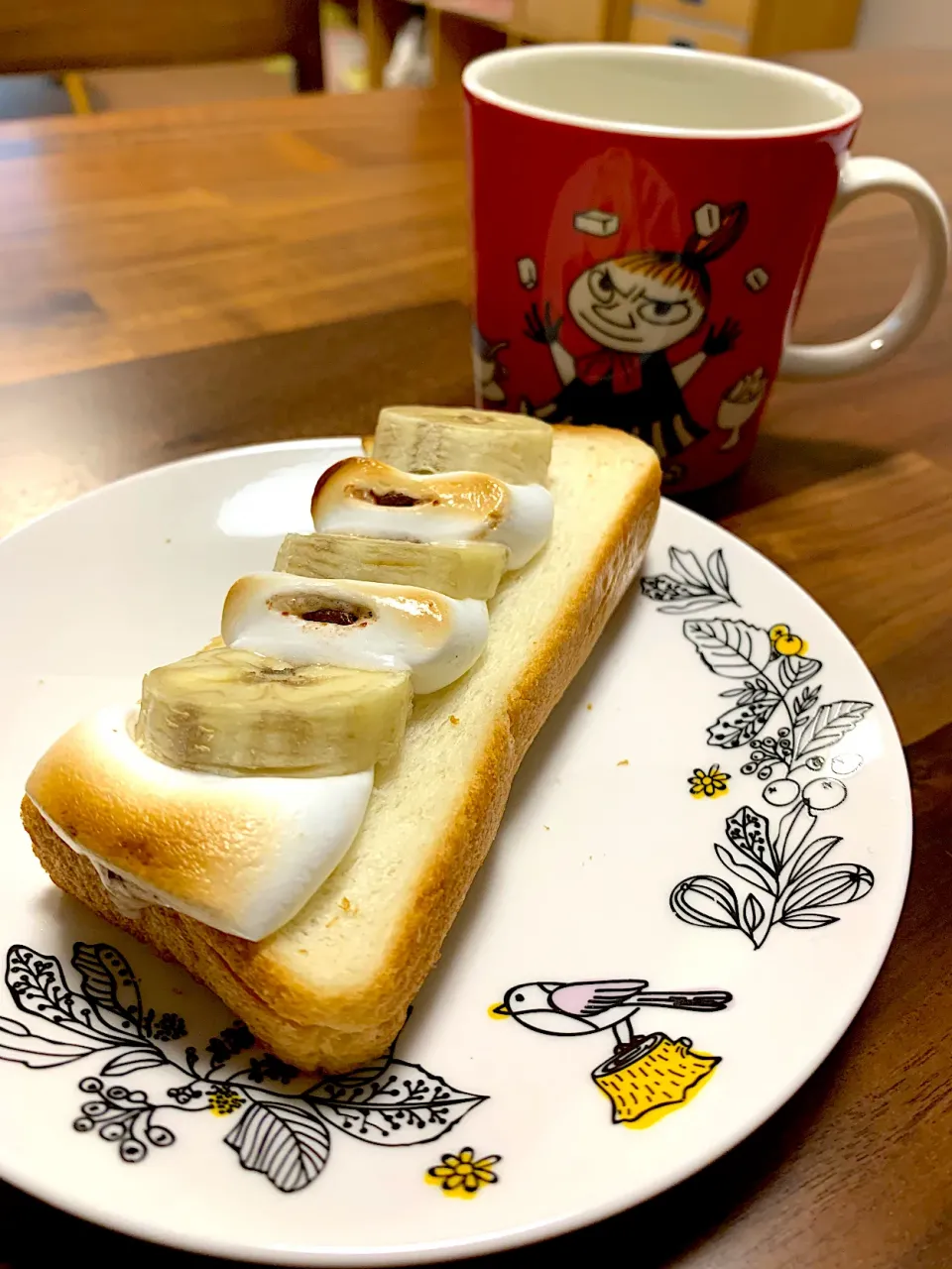 Snapdishの料理写真:チョコバナナマシュマロトースト|Ayako Koizumiさん