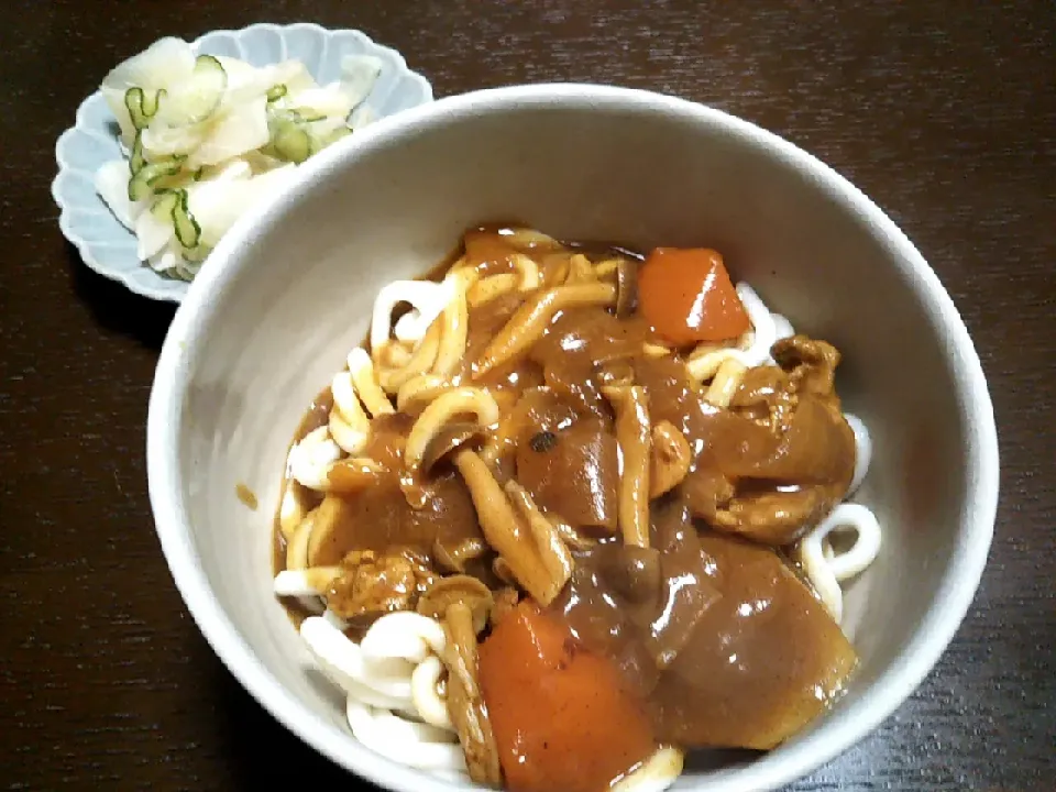 昨日の残りのカレーうどん|こむたんさん