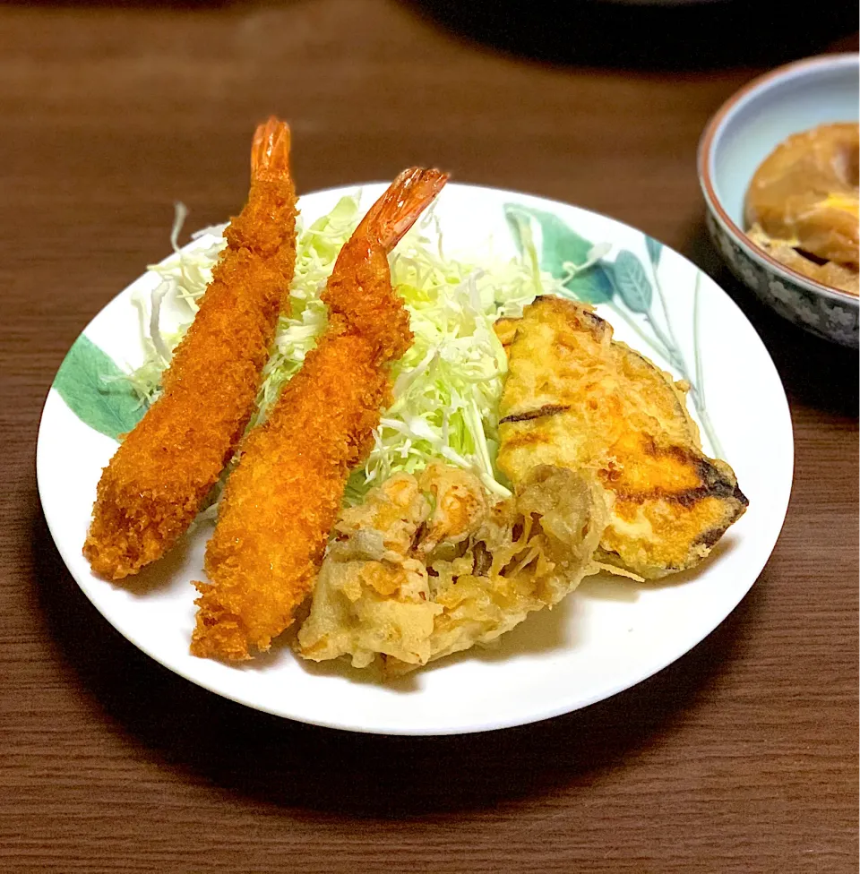 エビフライ🍤、かぼちゃ天、舞茸天|sakiさん