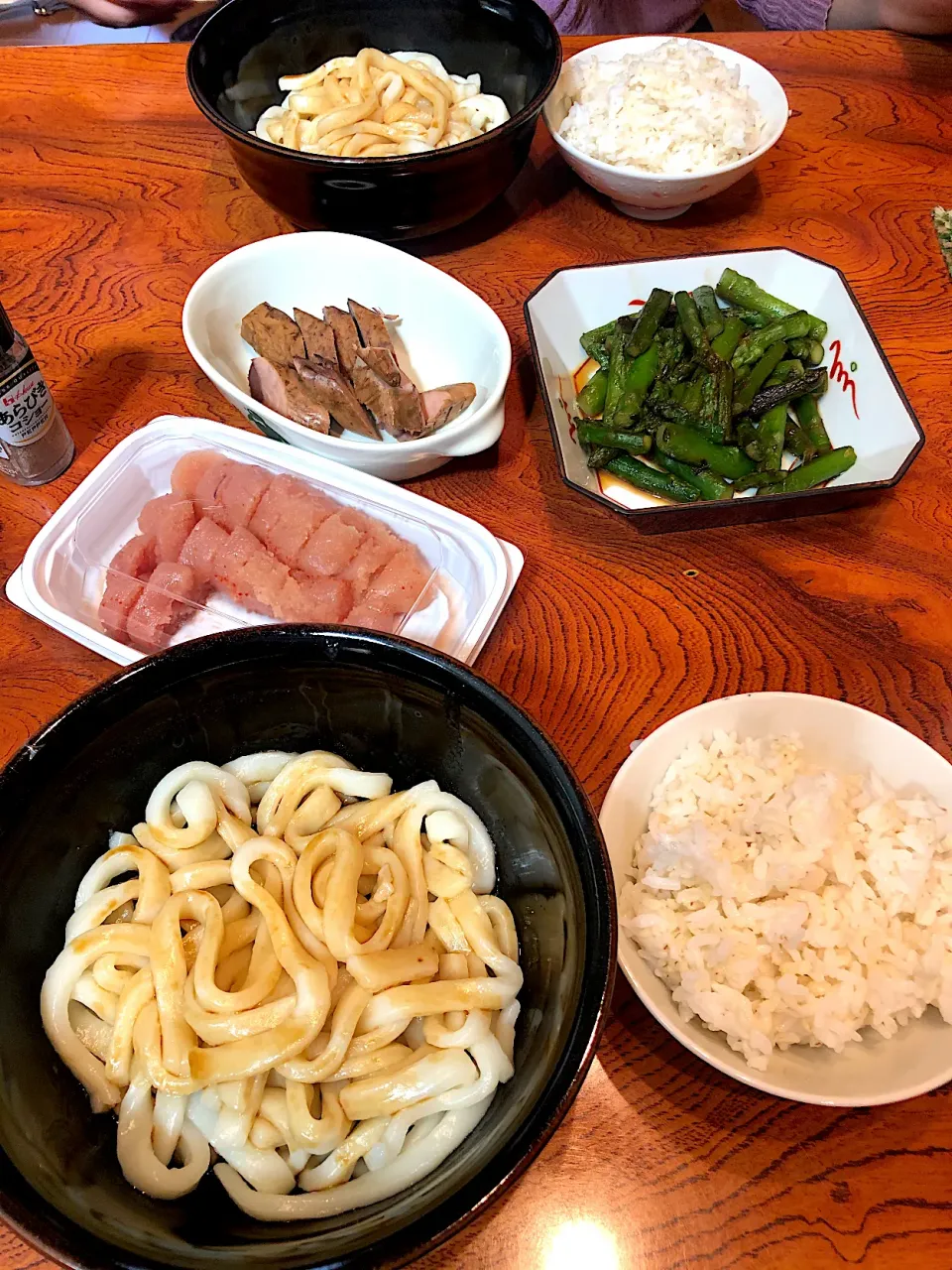 伊勢うどん、麦ごはん、明太子などなど😋|すかラインさん