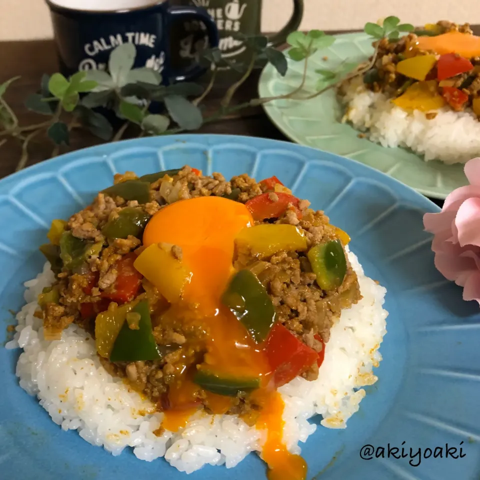 Snapdishの料理写真:キーマカレー|Akiyoෆ¨̮⑅さん