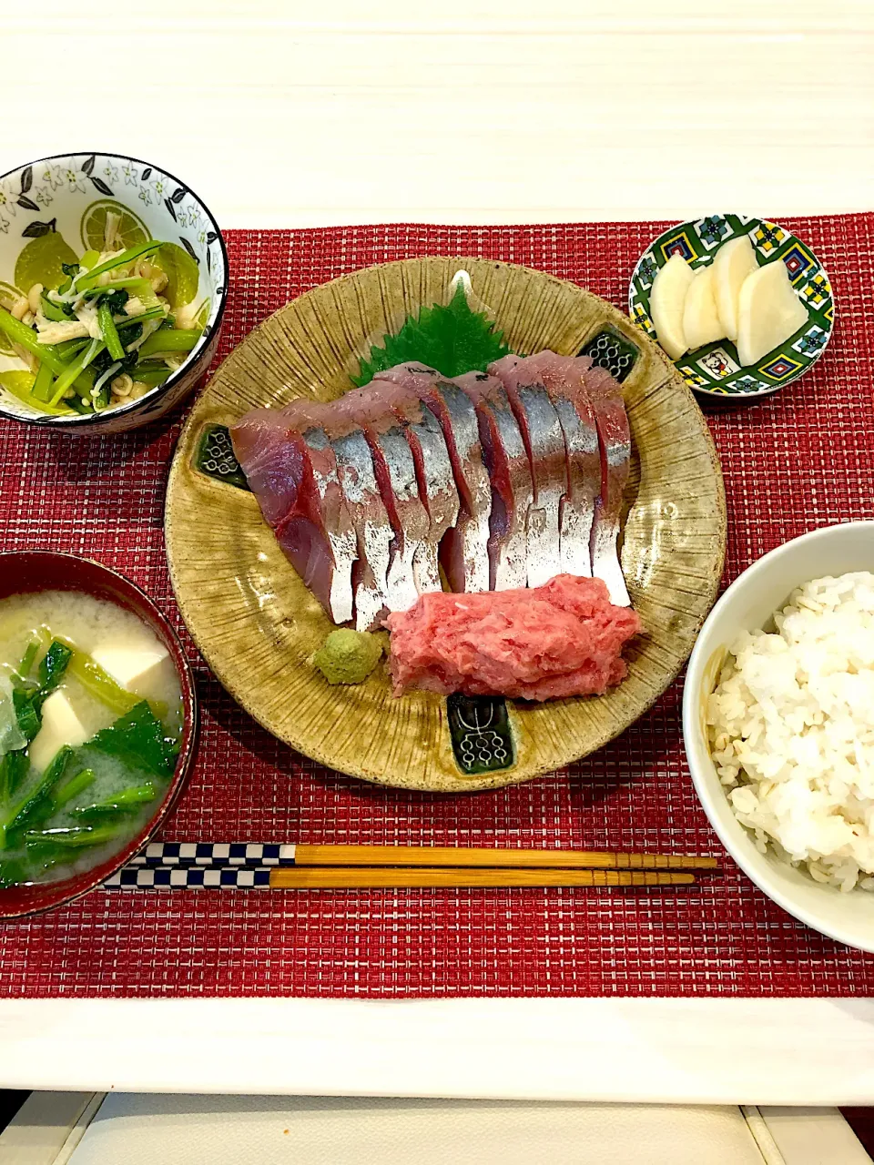 Snapdishの料理写真:お刺身定食風|キヨさん