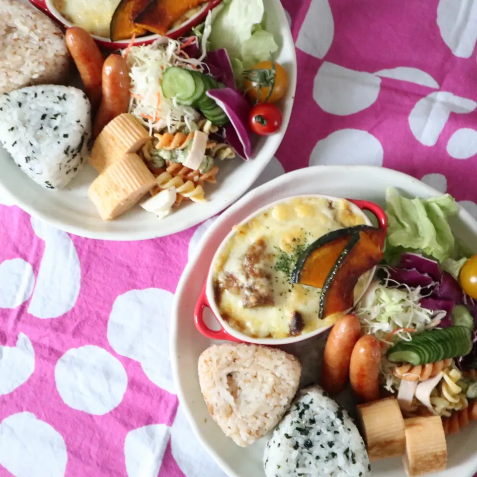 中学生男子置きランチ弁当🍱リメイクカレーグラタン|なかじー。さん