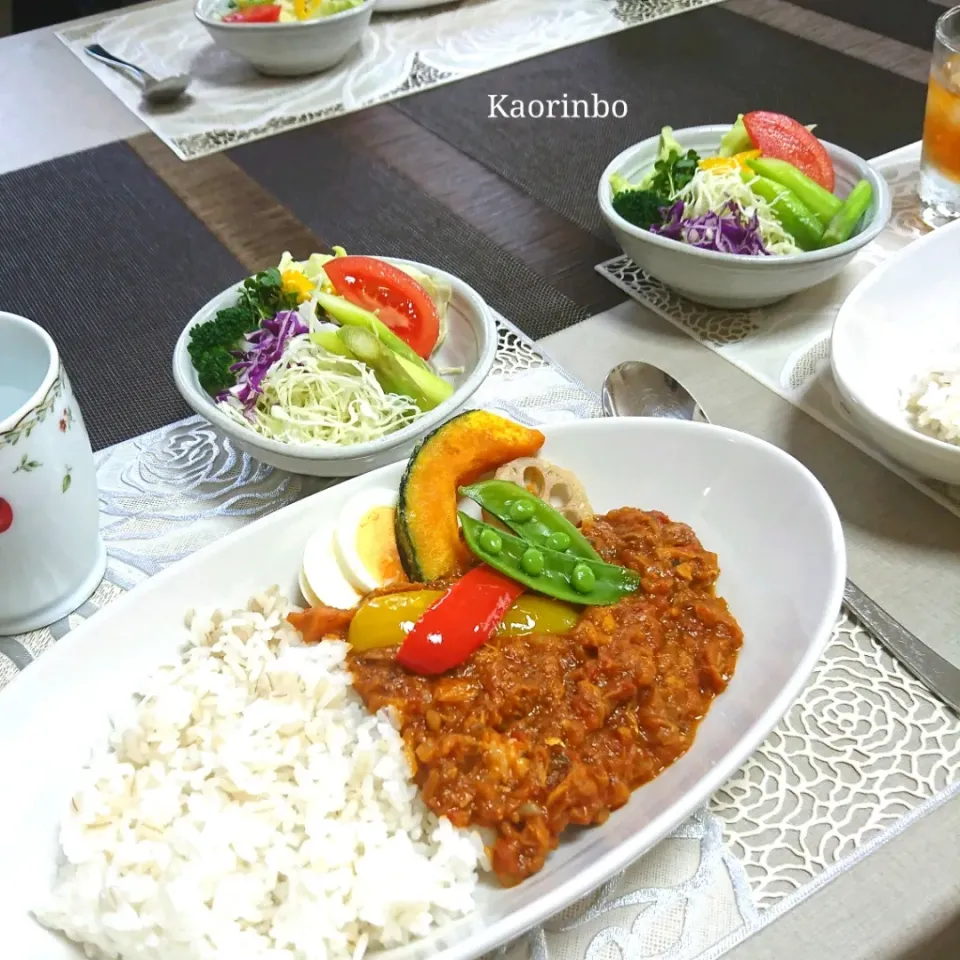 Snapdishの料理写真:おひるごはんの鯖カレー|Kaorinboさん