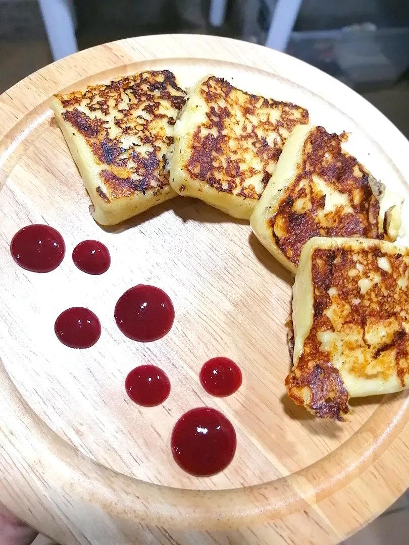 Queso papialpa y confitura de frutos rojos|Visbal Cocinaさん