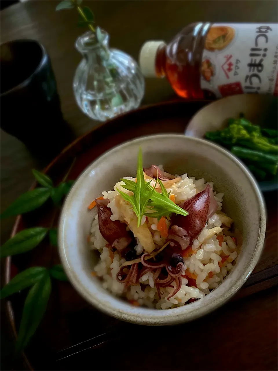 Snapdishの料理写真:ほたるいかの炊き込みご飯|あいさん