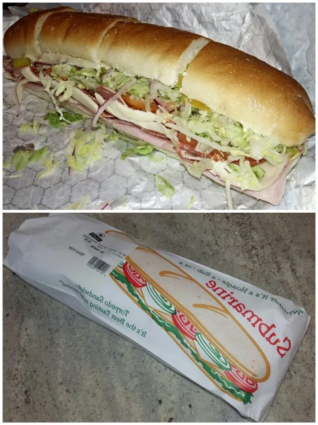 A big submarine sandwich for lunch|steven z.y.さん