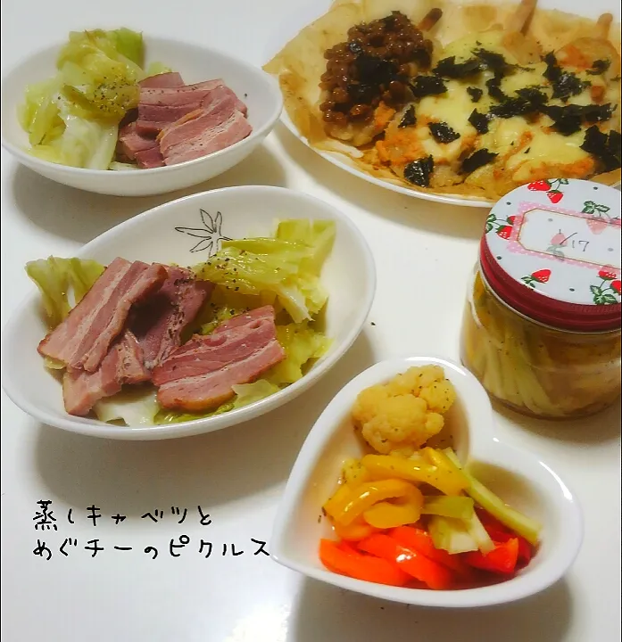 Snapdishの料理写真:蒸しキャベツ|みったんさん